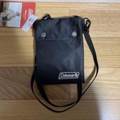 新品未使用タグ付き　Coleman ネックポーチ黒