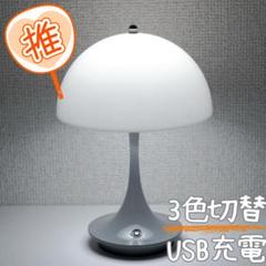 【新品】パンテラ風デザインライト(グレー) 3色調光 USB式 リプロダクト品