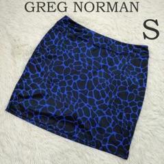 良品 GREG NORMAN ゴルフ スカート アンダーパンツ付き 総柄 S