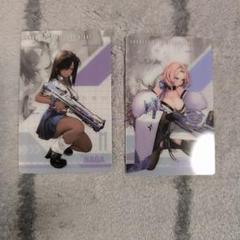 勝利の女神NIKKE 　ガンガール　メタリックカード　ナガ、ルドミラ