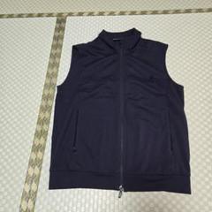 エンポリオアルマーニ 綿ポリ混紡フードベスト XXL p14040015-a.jpg