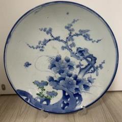 染付　古伊万里　大皿　41cm 飾皿　絵皿　料亭　小料理 染付 古伊万里 大皿 41cm 飾皿 絵皿 料亭 小料理 - メルカリ