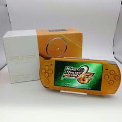PSP3000 本体 ブライトイエロー モンハンソフト・付属品付き