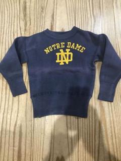 【期間限定】 70s サテン バータグ スウェット vtg ノートルダム チャンピオン 80s トップス