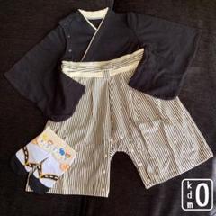 【高品質綿100%】袴 ロンパース 足袋風ソックス 男の子セット