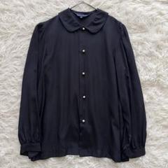 希少 美品 03年製 トリココムデギャルソン 丸襟 総柄 インディア シャツ M tricot COMME des GARCONS トリコ コムデギャルソン】丸襟長袖シャツ