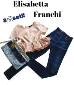 【★完売必至★】ELISABETTA FRANCHI ☆ スキニージーンズ XS以下 ELISABETTA FRANCHI(エリザベッタ フランキ) デニム