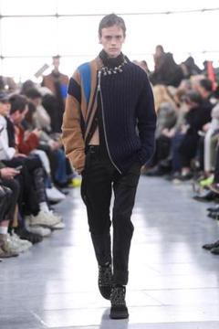 sacai 21aw zip knit ライダースニット 2 sacai - 【美品】 sacai / サカイ | 2022AW | Suiting x Wool