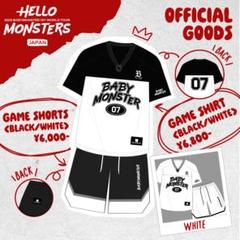 babymonsterゲームシャツ　ショーツセット　ブラック　レディース