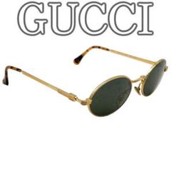 美品】GUCCI グッチ サングラス 1259S メタルフレーム ゴールド