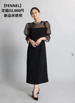 お値下‼️【FENNEL 】フロッキードットビスチェワンピース　新品未使用のサムネイル