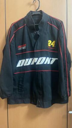 美品DUPONT レーシングジャケット　ライダー　　ペプシー 古着 00s CHASE 「DUPONT」 ファイヤー パターン No24 Jeff