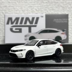 MINI GT ホンダ　シビック　タイプR　ブリッツ　ホワイト Blitz MINI GT 95 Honda Civic Type R (FK8) Blitz Type R White RHD