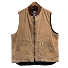 90s メキシコ製 Carhartt カーハート ダック地 中綿ベスト 90s メキシコ製 Carhartt カーハート ダック地 中綿ベスト