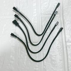 ✨ファン用電源ケーブル PWM 延長ケーブル PC用 ４本セット 26cm