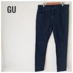 GU ジーユー ウルトラストレッチスキニージーンズ ブラック XL 大きいサイズ