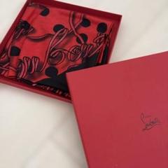 【Christian Louboutin】ノベルティ 非売品 スカーフ クリスチャンルブタン 非売品 ノベルティ スカーフ - メルカリ