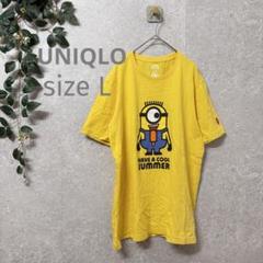 UNIQLO ミニオン UT クルーネック コットン 半袖Tシャツ 黄色