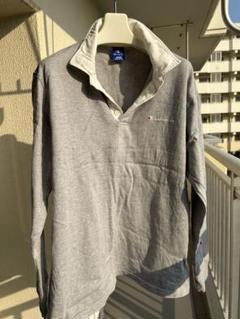 90’S美品Champion 伊藤忠商事長袖ラガーシャツグレーLサイズ 90'S美品Champion 伊藤忠商事長袖ラガーシャツグレーLサイズ