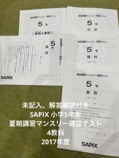 2025年最新】Sapix 5年 夏期講習の人気アイテム - メルカリ