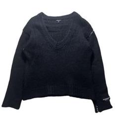 希少　本人期　ANN DEMEULEMEESTER ニット ブラック　ローゲージ 希少 本人期 ANN DEMEULEMEESTER ニット ブラック ローゲージ