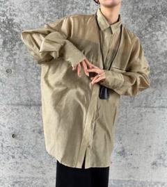 selectMOCA シアーオーバーシャツ　カーキ