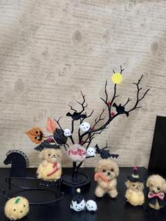 羊毛フェルト！シマエナガとトイプードルのハロウィン大集合!(^^)!PART2