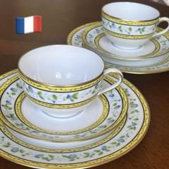 【未使用美品】フランス　レイノー・リモージュ★モーニンググローリー★ティーポット 未使用美品】フランス レイノー・リモージュ☆モーニング