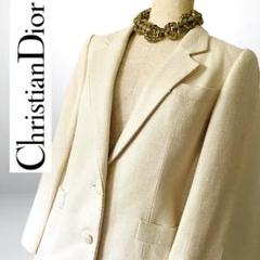 新品同様✨◆Christian Dior◆70万シルクツイードドレスジャケット
