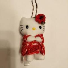 激レア！キティストラップ　2個セット　花火線香花火　浴衣キティ　限定キティ ハローキティ - 当地キティ【茅ヶ崎サザンビーチ限定 日焼け