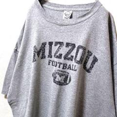 デルタ ミズーリフットボール ロゴ Tシャツ グレー 灰色 2XL 古着