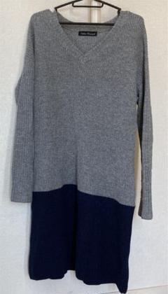 【送料込】URBAN RESEARCH☆畦編ブロッキングニットワンピース