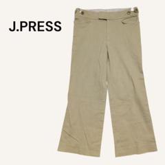 ジェイプレス カジュアルパンツ クロップド丈 S相当 ベージュ 日本製