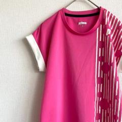 Prince Tシャツ クルーネック テニスウェア ドット柄 ストライプ 薄手