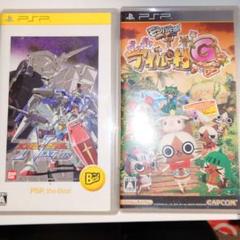 PSPソフト　2本　ガンダムVS Next plus　アイルー村G