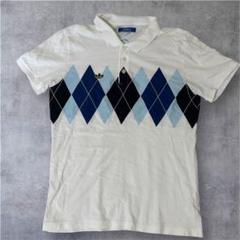 adidas トレフォイルアーガイル柄　ポロシャツ　レア