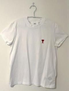 【Annie】Ami Paris ハート胸刺繍 半袖Tシャツ　白 Annie様専用】Ami Paris ハート胸刺繍 半袖Tシャツ 白 - メルカリ