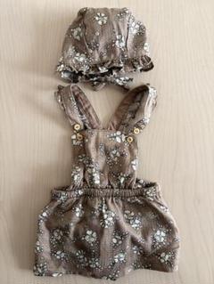 H&M 花柄ロンパースと帽子セット