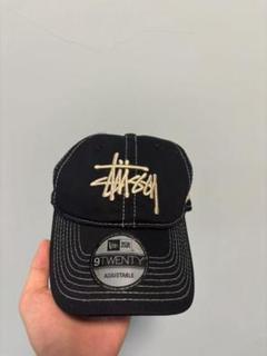 最終値下　正規品　美品　STUSSY✖️NEW ERA コラボブラックキャップ 2025年最新】STUSSY×NEW ERA ステューシー×ニューエラの人気