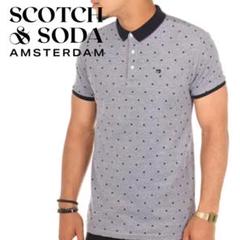 SCOTCH & SODA スコッチ＆ソーダ ゴルフ 半袖 ドット ポロシャツ