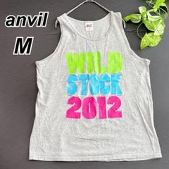 anvil【M】WILD STOCK 2012 タンクトップ ビッグロゴ グレー