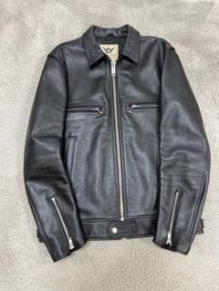 666 レザーシングルライダースジャケット 34 666 LEATHER WEAR シングル ライダース レザー ジャケット 34