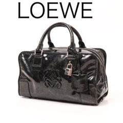 H455-17◾️ロエベ　アマソナ28 ハンドバッグ　ラメパテント H455-17◾️ロエベ アマソナ28 ハンドバッグ ラメパテント