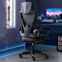 オフィスチェア 椅子 テレワーク 疲れない デスクチェア 収納式フットレストのサムネイル