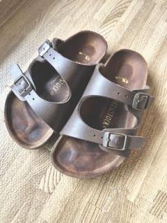 0110 Birkenstock ダークブラウン サンダル　ビルケン16.5cm
