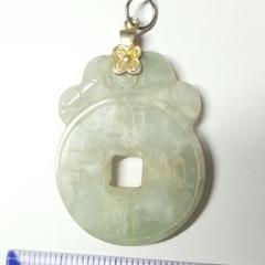 ペンダント トップ 【P/151】 翡翠 ヒスイ ヴィンテージ 天然石 ヘッド