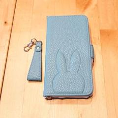 iPhone１４ ケース 手帳型 スマホ手帳型 可愛い ウサギ女性 カード収納