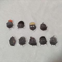 ハイキュー ファンパーク ミニダイカットステッカー 動物&モチーフ 烏野高校
