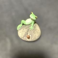 カエルのフィギュア 約8cm 樹脂製