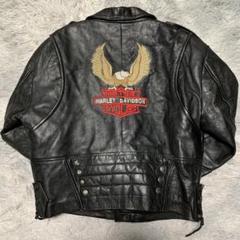 美品 XL Harley-Davidson レザージャケット ダブルライダース